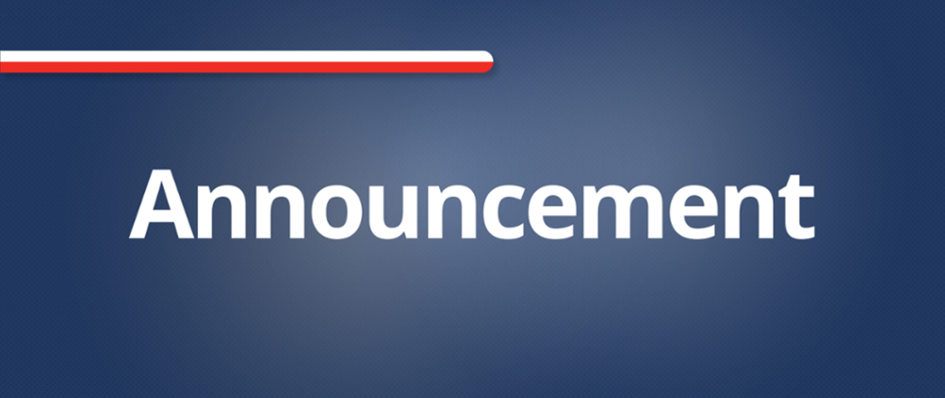 Annoucement
