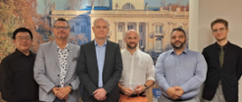 Delegacja polskich naukowców i przedsiębiorców podczas wizyty w Biurze Polskim w Tajpej